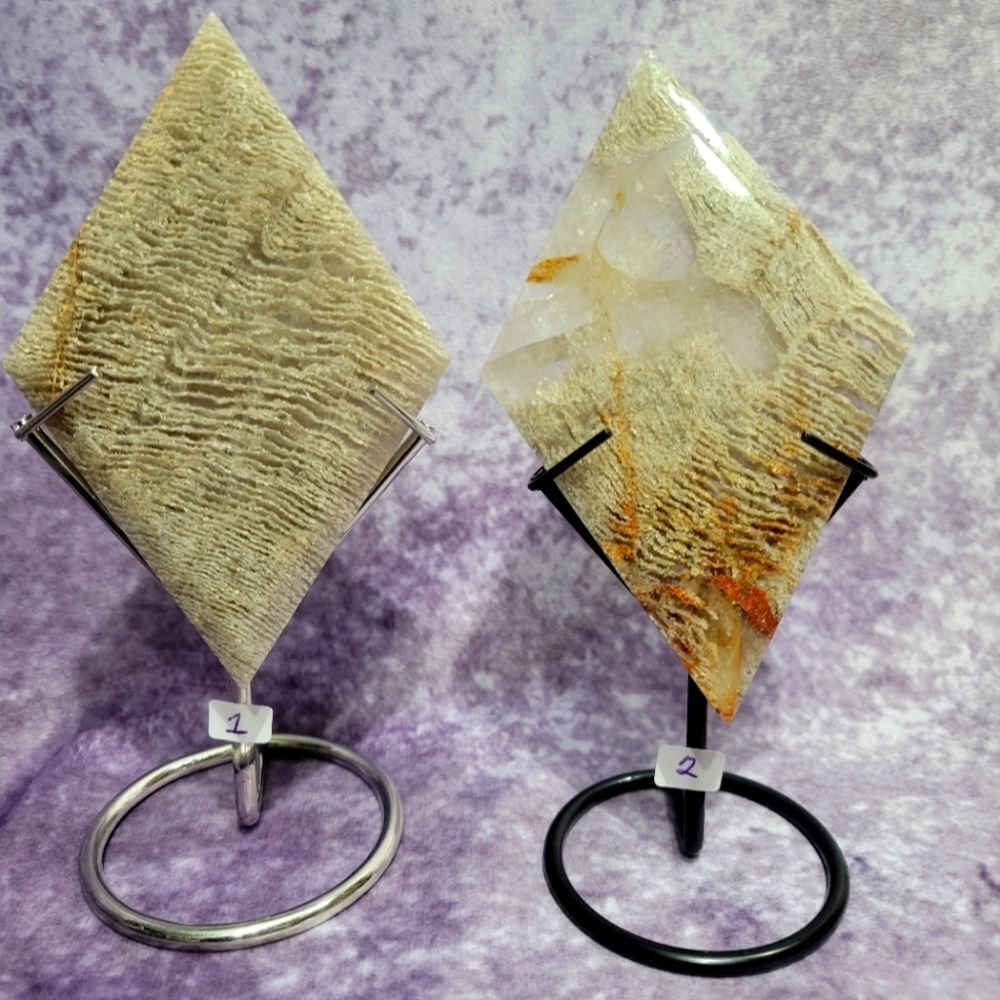 Garden Quarts Rhombas with Stands